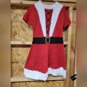 Poof NWOT Santa‎ Sweater Dress Womans Christmas Dress Size Medium